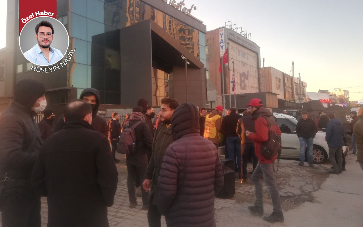 Aushra Çorap işçileri iş bıraktı