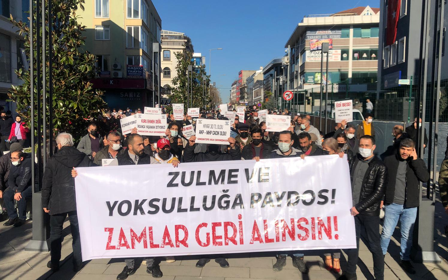 Sarıgazi'de hayat pahalılığı ve zamlara karşı eylem