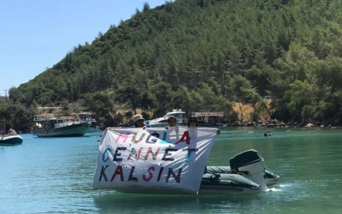 Cennet Koyu’nu katledecek Cengiz Holding’e protesto