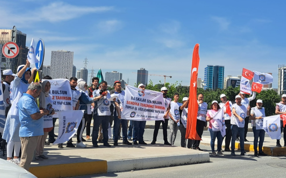 Şirikçioğlu işçilerinden eylem: ‘Baskılar son bulsun, sendika tercihimiz tanınsın’