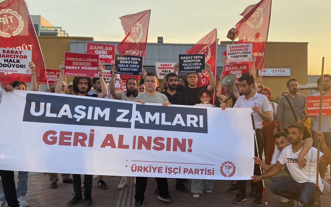 TİP'ten Ankara'da ulaşım zammı protestosu!