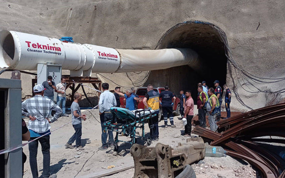 Hızlı tren şantiyesinde bir işçi hayatını kaybetti