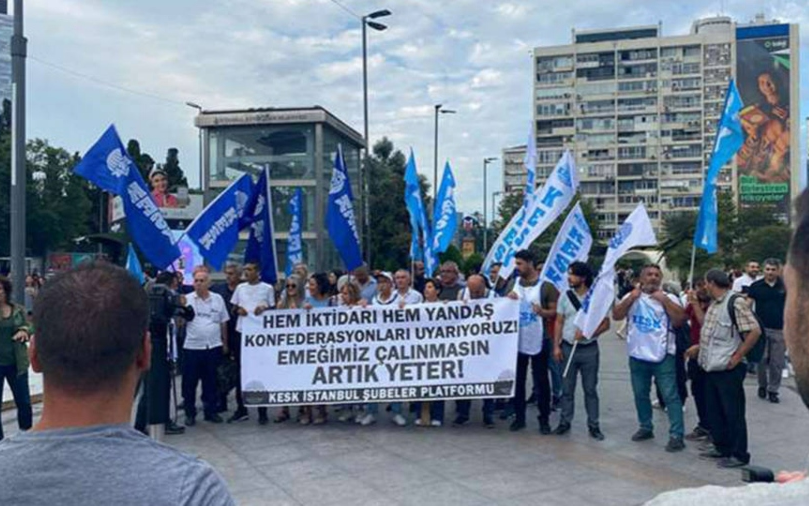 KESK’ten ‘zam’ eylemi: ‘Emeğimiz çalınmasın, artık yeter’