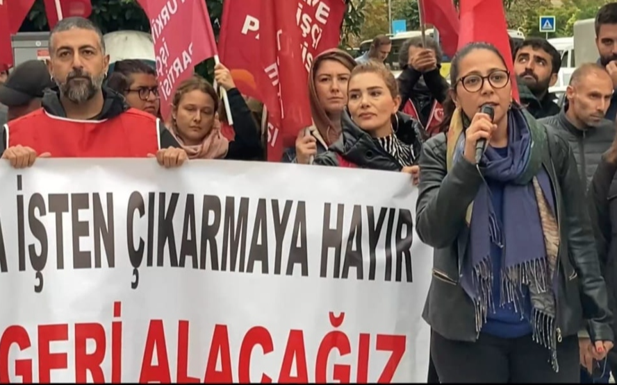 TİP, Ataşehir Belediyesi işçilerini direnişlerinin 15. gününde ziyaret etti