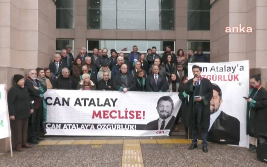 Avukatlardan Çağlayan Adliyesi’nde ‘Can Atalay’ eylemi