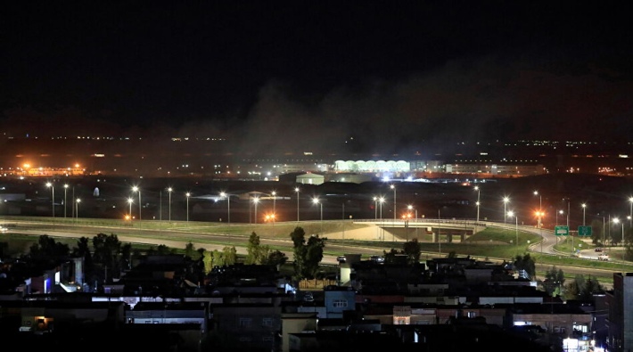 Irak'ta ABD askerlerinin bulunduğu Erbil Havaalanı'na füzeli saldırı