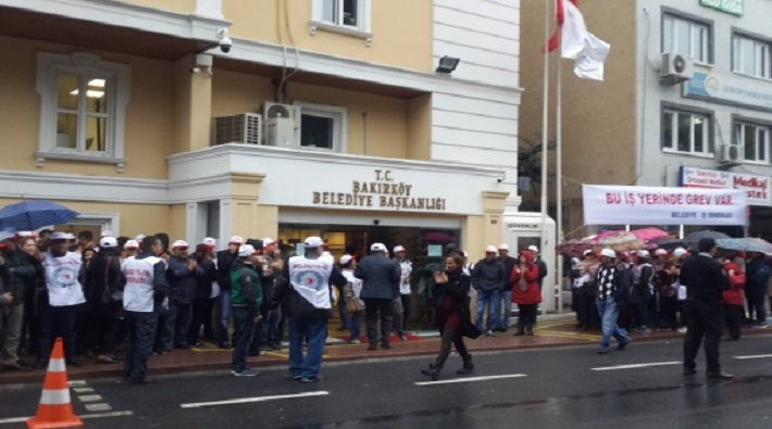 Η εξουσιοδοτημένη Ένωση Belediye-İş στο Δήμο Bakırköy ξεκινά απεργία